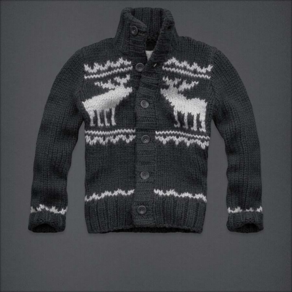 Abercrombie Fitch Hombres Ponte de pie de cuello Jersey AF6421